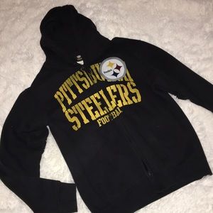 Unisex Pittsburgh Steelers zip up hoodie